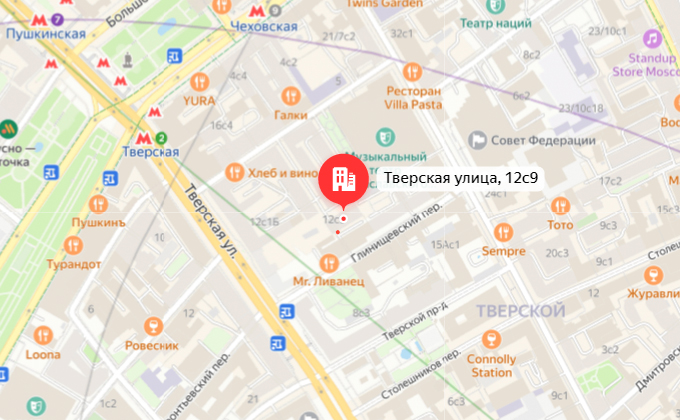 Московский офис AMT Group на карте