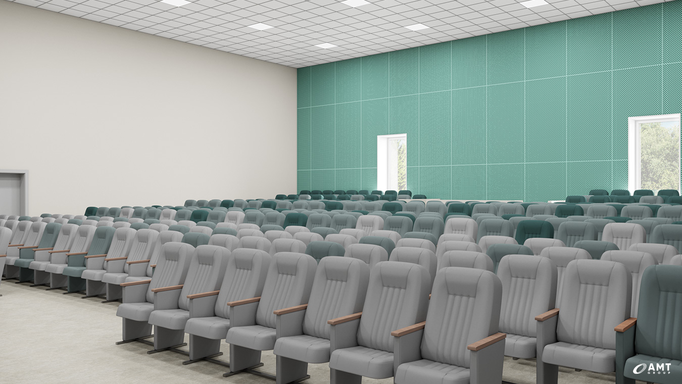 Визуализация актового зала школы в с. Марусино