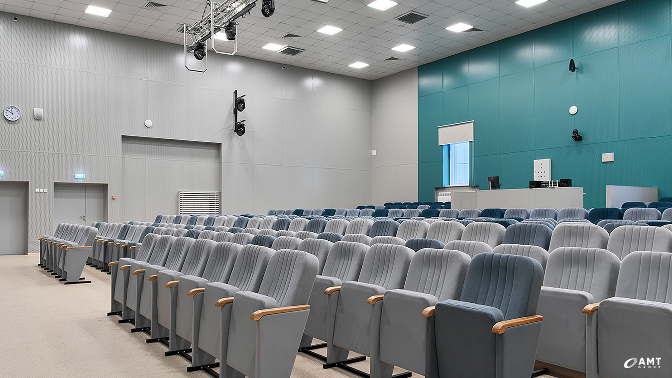 Актовый зал в школе с. Марусино