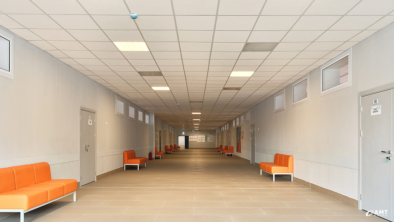 Коридор школы в с. Марусино