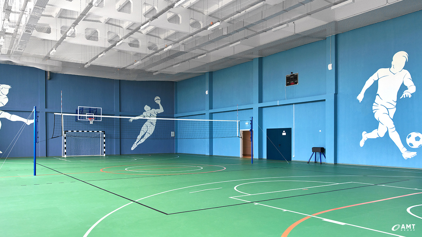 Спортивный зал школы в с. Марусино